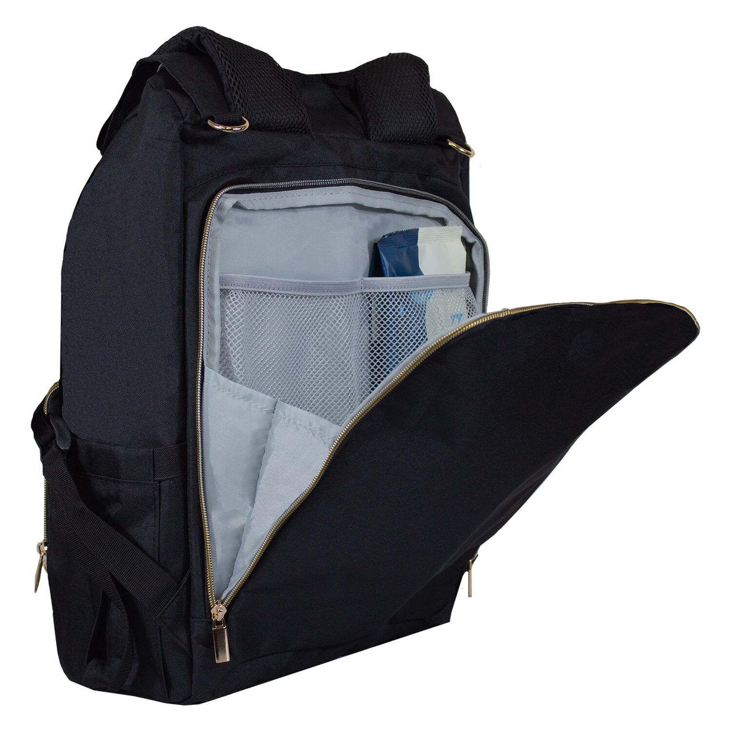 Mochila Maternal Premium Black Gold image number 4.0